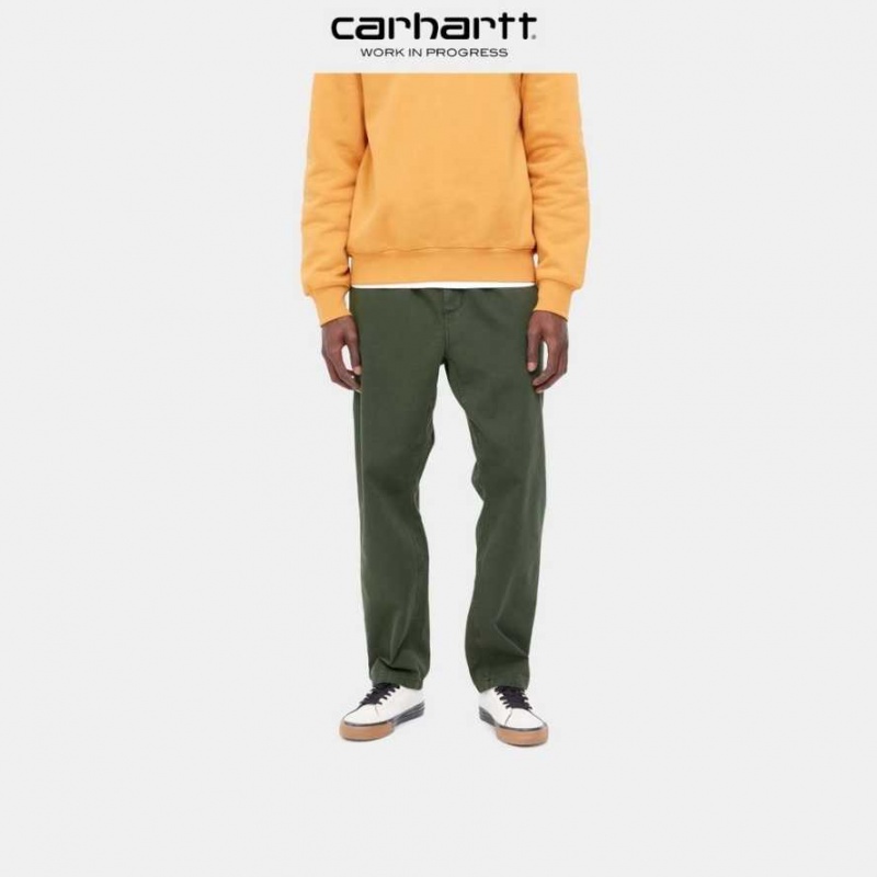 Boxwood Carhartt Wip Flint Pant - Twill - Danmark BHM-9352509