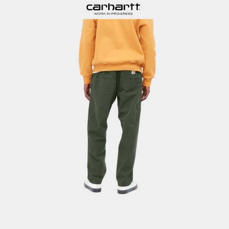 Boxwood Carhartt Wip Flint Pant - Twill - Danmark BHM-9352509