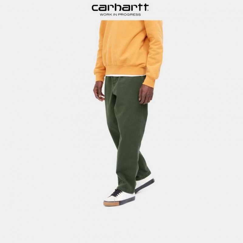 Boxwood Carhartt Wip Flint Pant - Twill - Danmark BHM-9352509