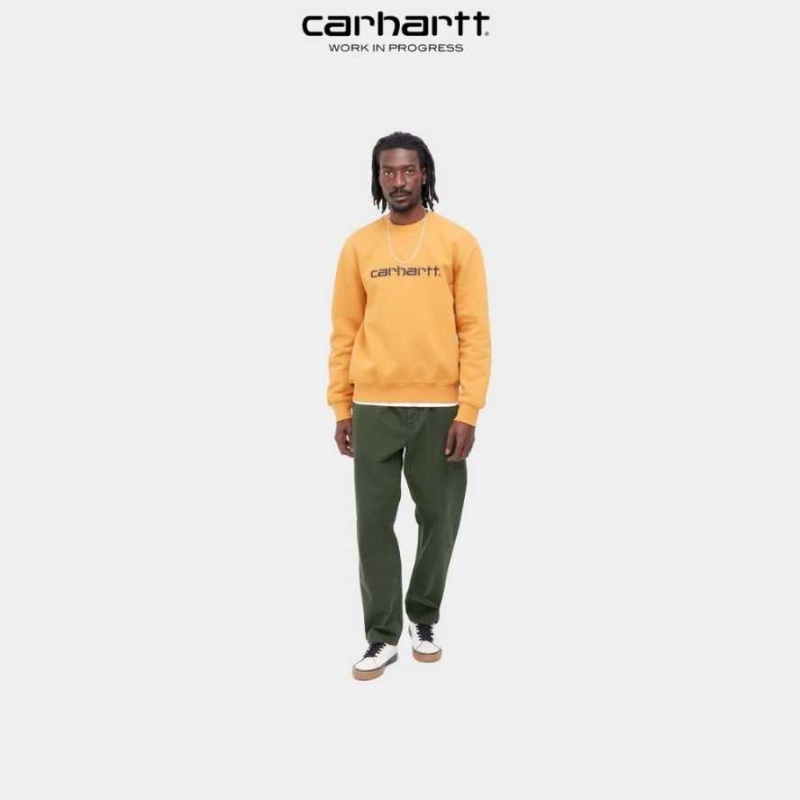 Boxwood Carhartt Wip Flint Pant - Twill - Danmark BHM-9352509