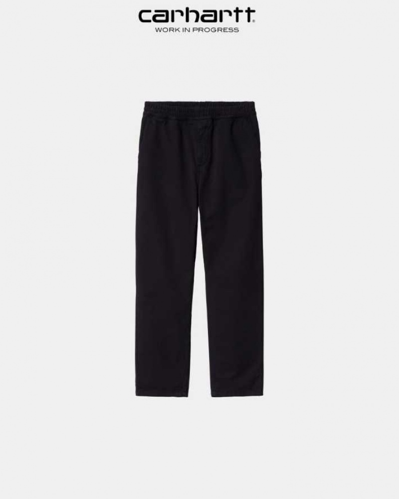 Noir Carhartt Wip Flint Pant - Twill - Danmark EFS-3924377