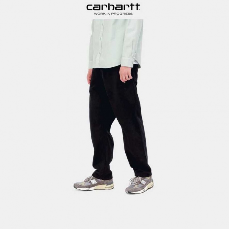 Noir Carhartt Wip Flint Pant - Twill - Danmark EFS-3924377