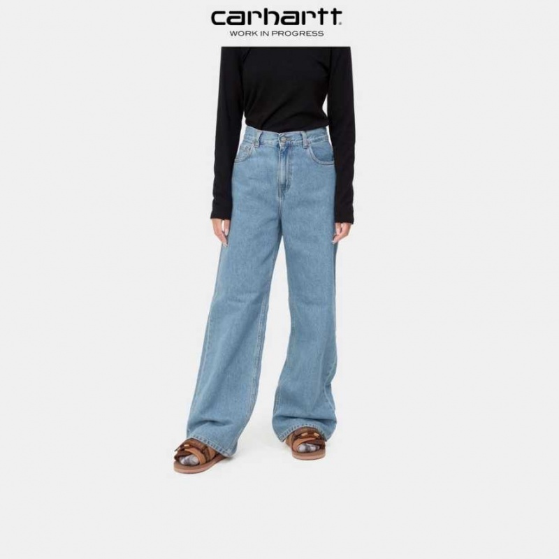 Bleu Carhartt Wip Jane Pant - Danmark TVW-2030869