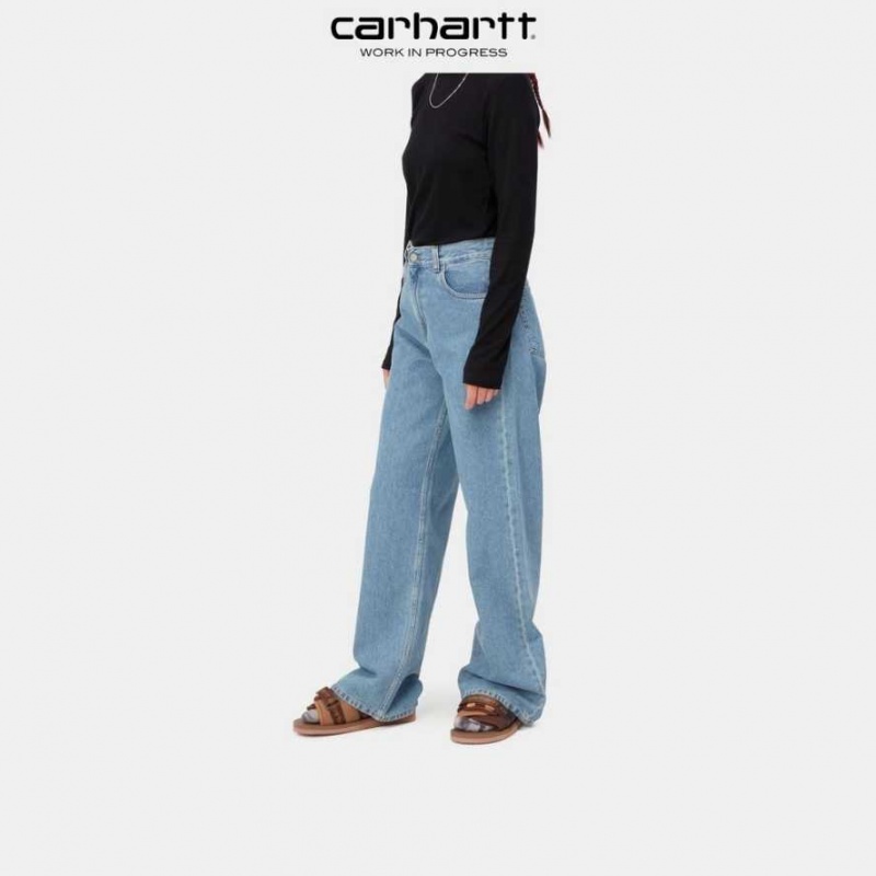 Bleu Carhartt Wip Jane Pant - Danmark TVW-2030869