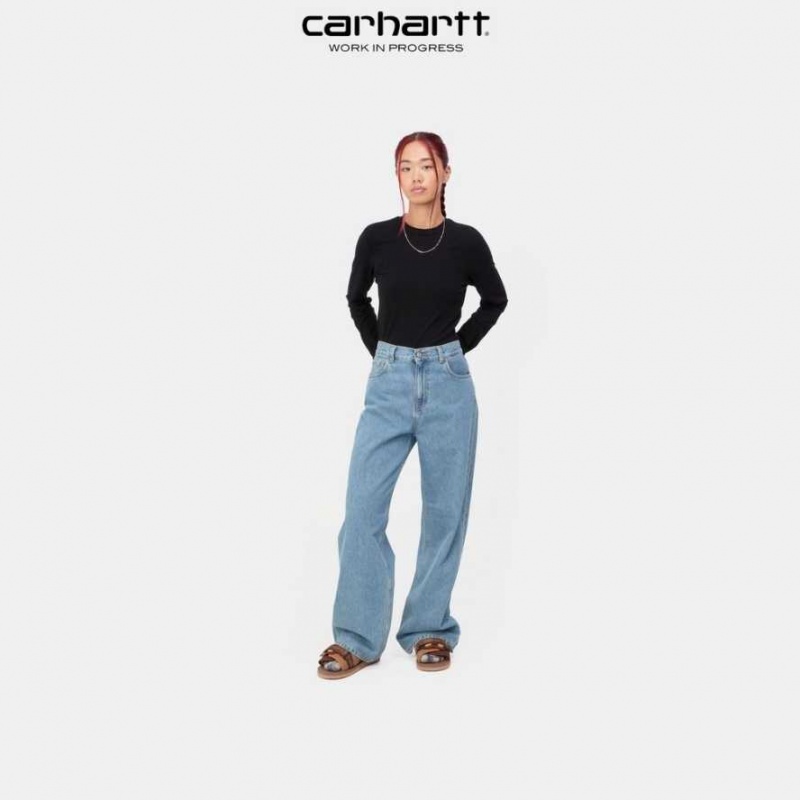 Bleu Carhartt Wip Jane Pant - Danmark TVW-2030869