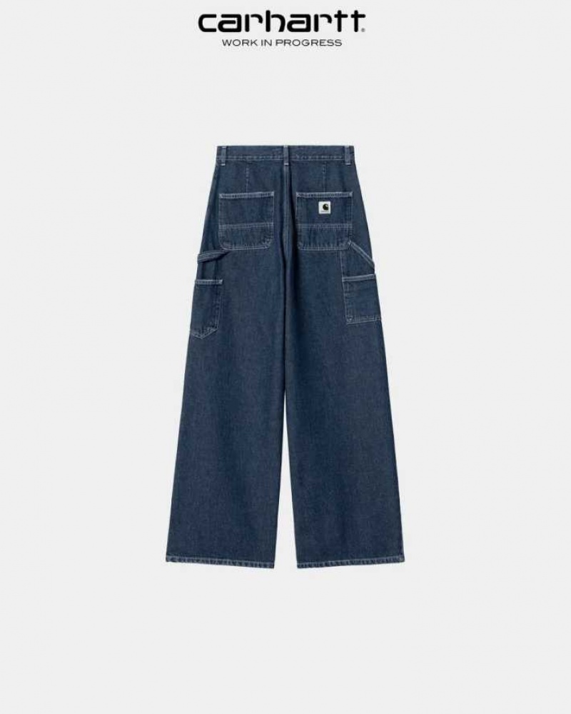 Bleu Carhartt Wip Jens Pant - Denim - Danmark JJC-6656865