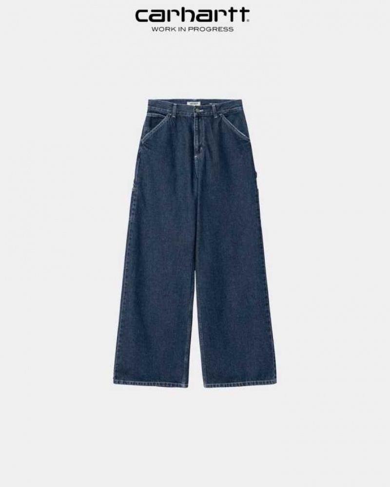 Bleu Carhartt Wip Jens Pant - Denim - Danmark JJC-6656865