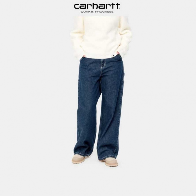 Bleu Carhartt Wip Jens Pant - Denim - Danmark JJC-6656865