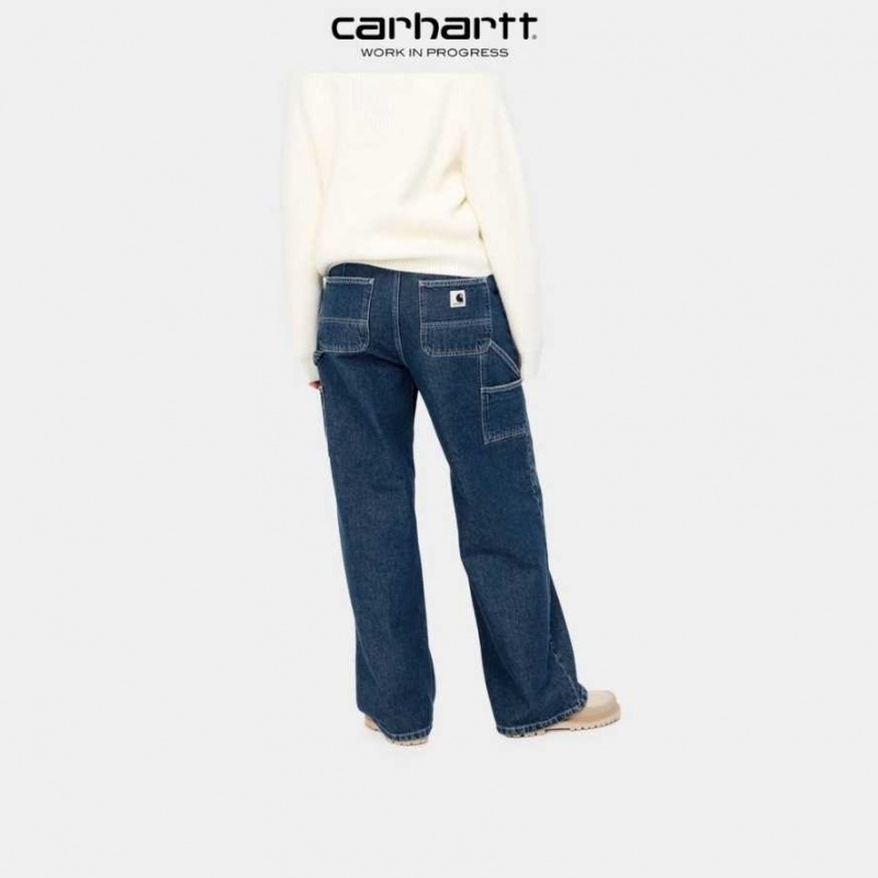 Bleu Carhartt Wip Jens Pant - Denim - Danmark JJC-6656865