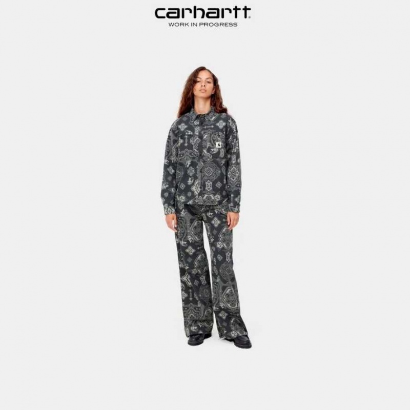 Noir Carhartt Wip Jens Verse Print Pant - Danmark ZOT-3933862