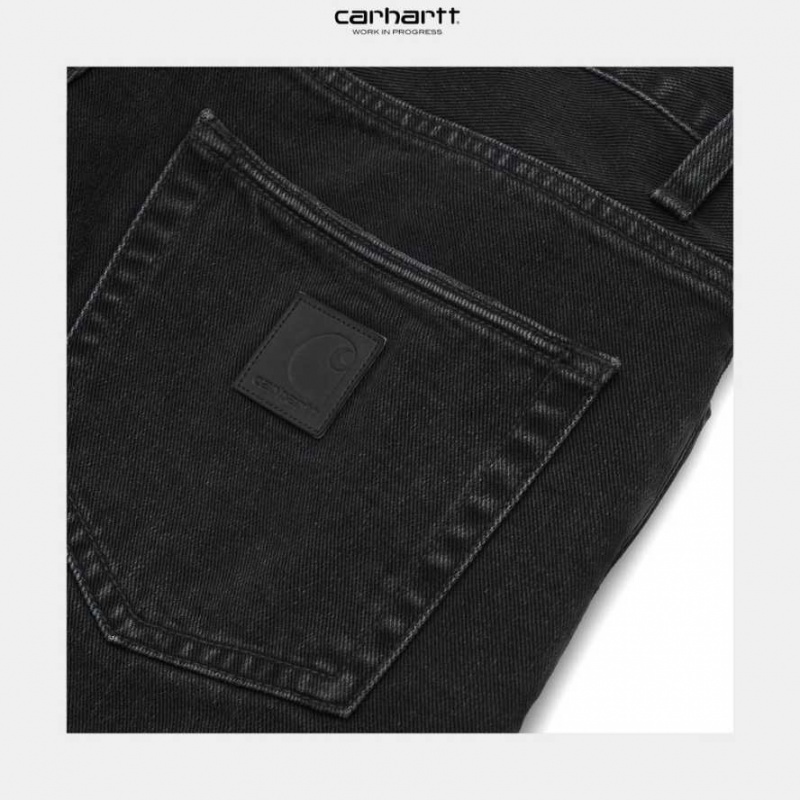 Noir Carhartt Wip Klondike Pant - Maitland Denim - Danmark FSI-8763349