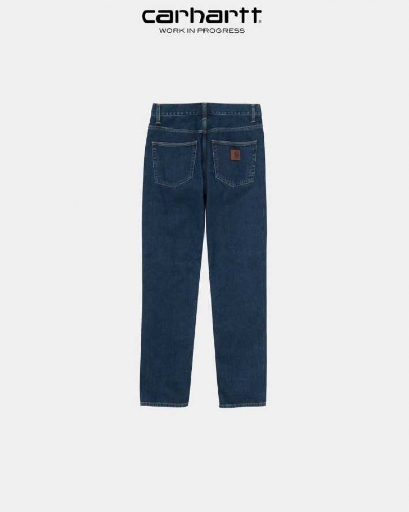 Bleu Carhartt Wip Klondike Pant - Maitland Denim - Danmark FWM-6604623