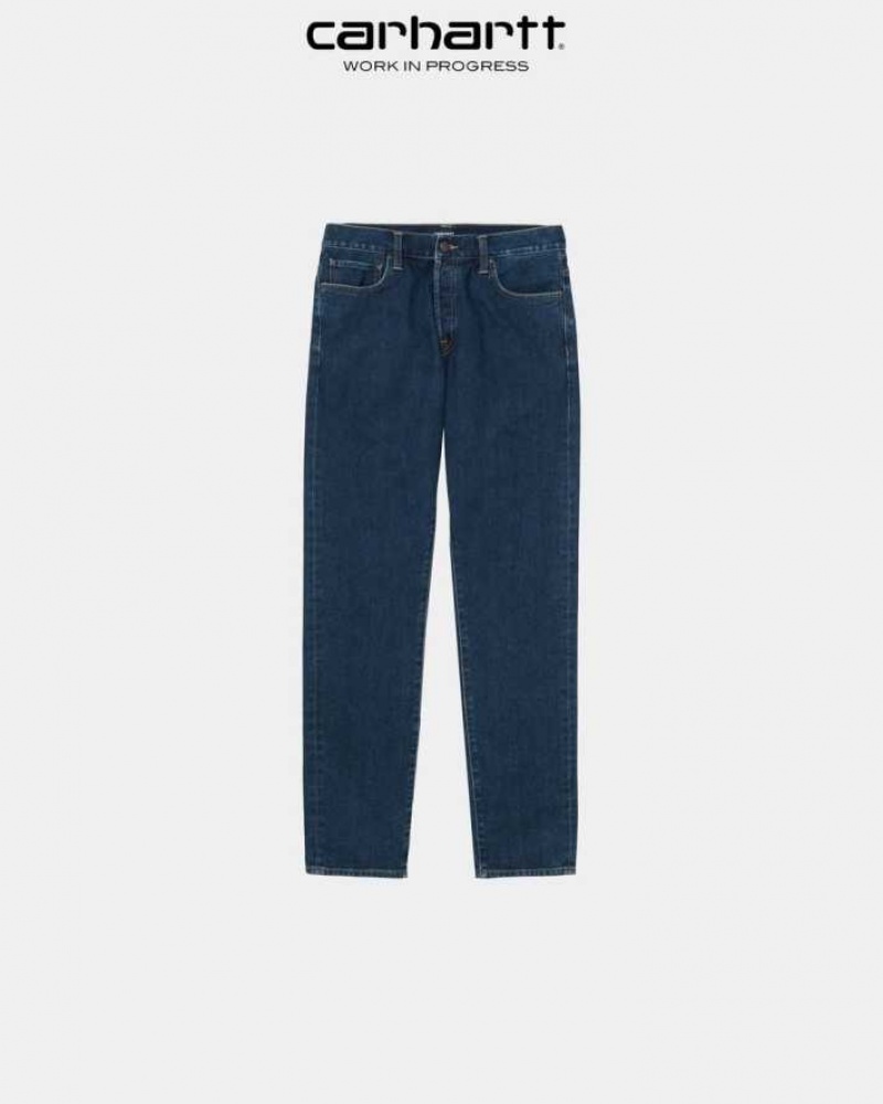 Bleu Carhartt Wip Klondike Pant - Maitland Denim - Danmark FWM-6604623