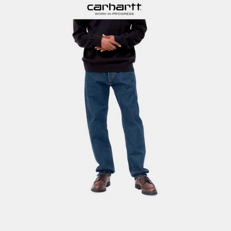 Bleu Carhartt Wip Klondike Pant - Maitland Denim - Danmark FWM-6604623