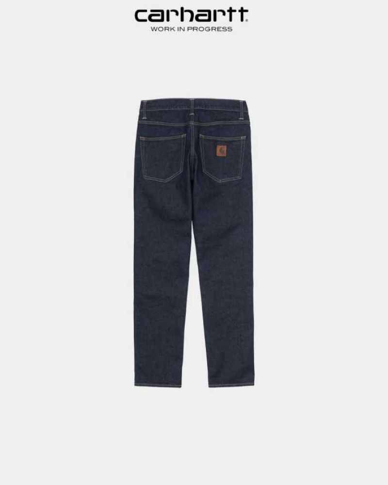 Bleu Carhartt Wip Klondike Pant - Stretch Denim - Danmark ZJP-3371322