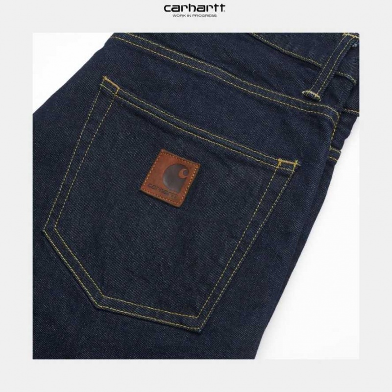 Bleu Carhartt Wip Klondike Pant - Stretch Denim - Danmark ZJP-3371322