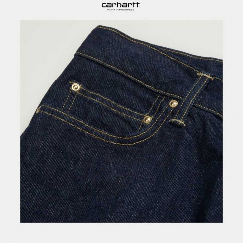 Bleu Carhartt Wip Klondike Pant - Stretch Denim - Danmark ZJP-3371322