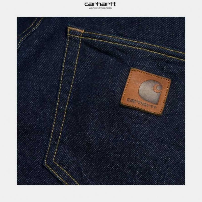 Bleu Carhartt Wip Klondike Pant - Stretch Denim - Danmark ZJP-3371322