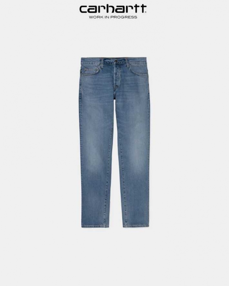 Bleu Carhartt Wip Klondike Pant - Stretch Denim - Danmark DQO-3317284