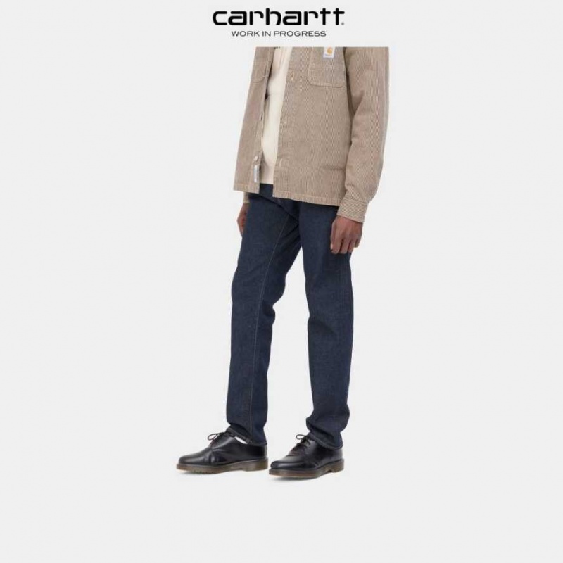 Bleu Carhartt Wip Klondike Pant - Stretch Denim - Danmark ZJP-3371322