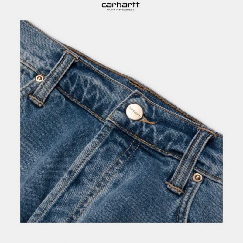 Bleu Carhartt Wip Klondike Pant - Stretch Denim - Danmark DQO-3317284