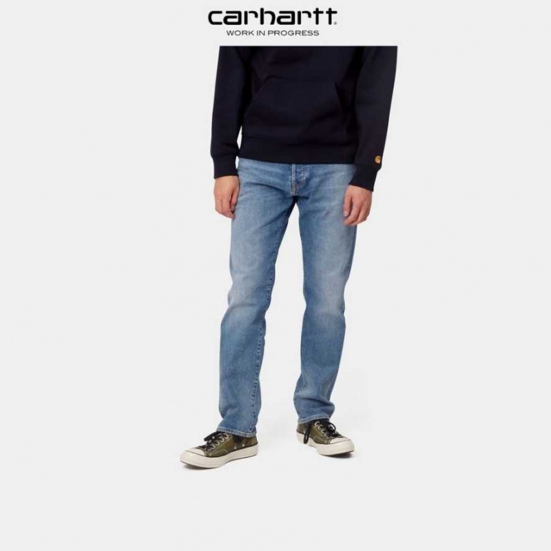 Bleu Carhartt Wip Klondike Pant - Stretch Denim - Danmark DQO-3317284