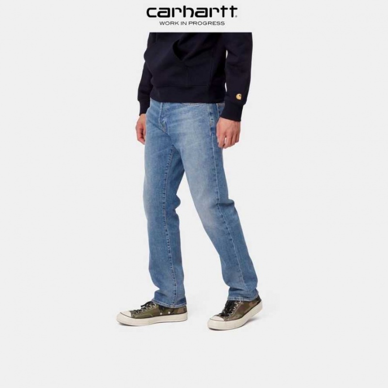 Bleu Carhartt Wip Klondike Pant - Stretch Denim - Danmark DQO-3317284