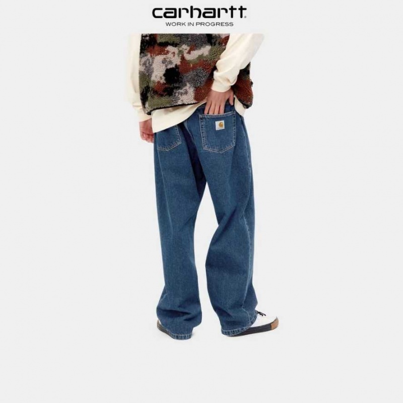 Bleu Carhartt Wip Landon Pant - Danmark QHL-6650121