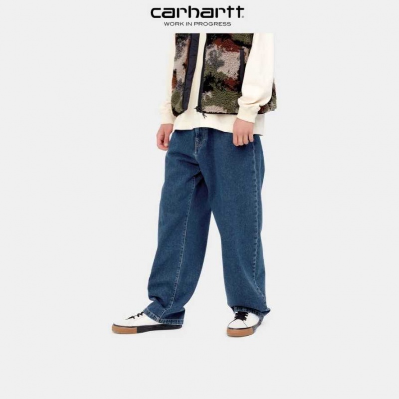 Bleu Carhartt Wip Landon Pant - Danmark QHL-6650121