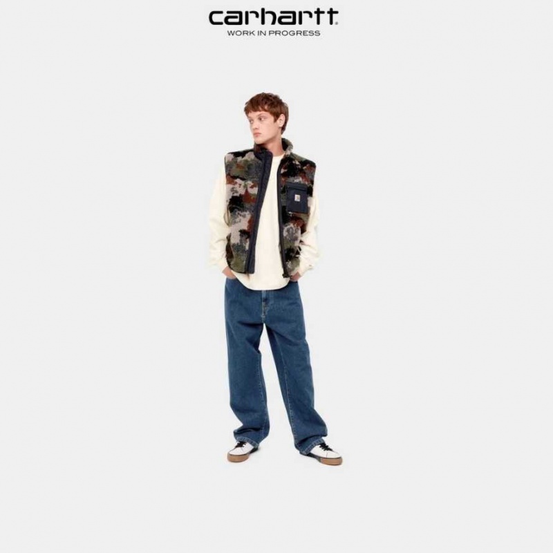 Bleu Carhartt Wip Landon Pant - Danmark QHL-6650121