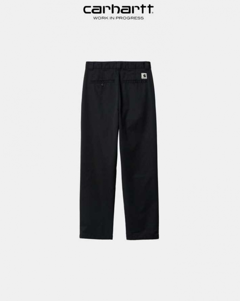 Noir Carhartt Wip Master Pant - Twill - Danmark UEL-5920467