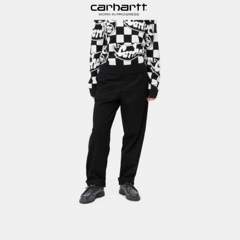 Noir Carhartt Wip Master Pant - Twill - Danmark UEL-5920467