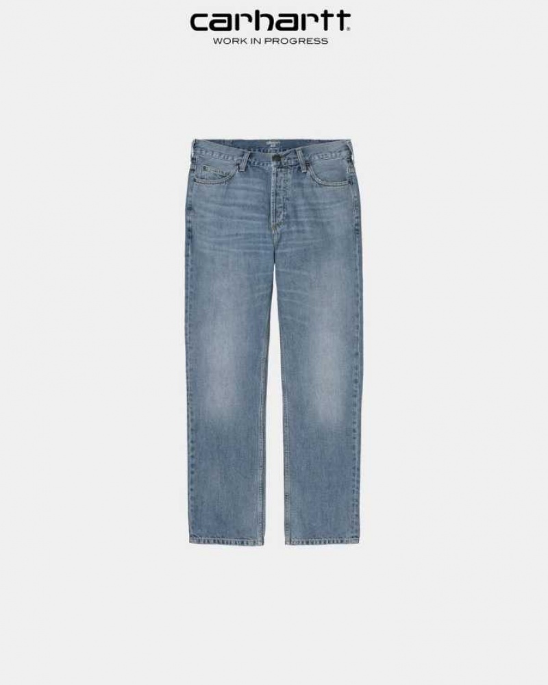 Bleu Carhartt Wip Marlow Pant - Danmark TYG-9560160