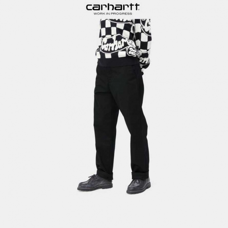 Noir Carhartt Wip Master Pant - Twill - Danmark UEL-5920467