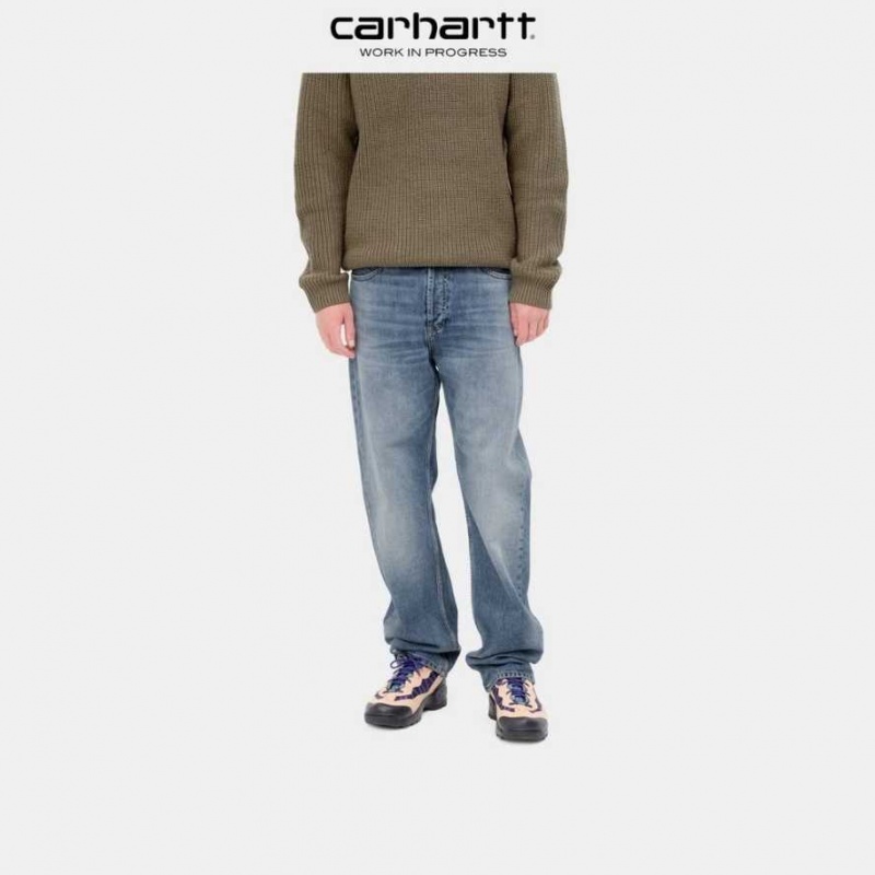 Bleu Carhartt Wip Marlow Pant - Danmark TYG-9560160