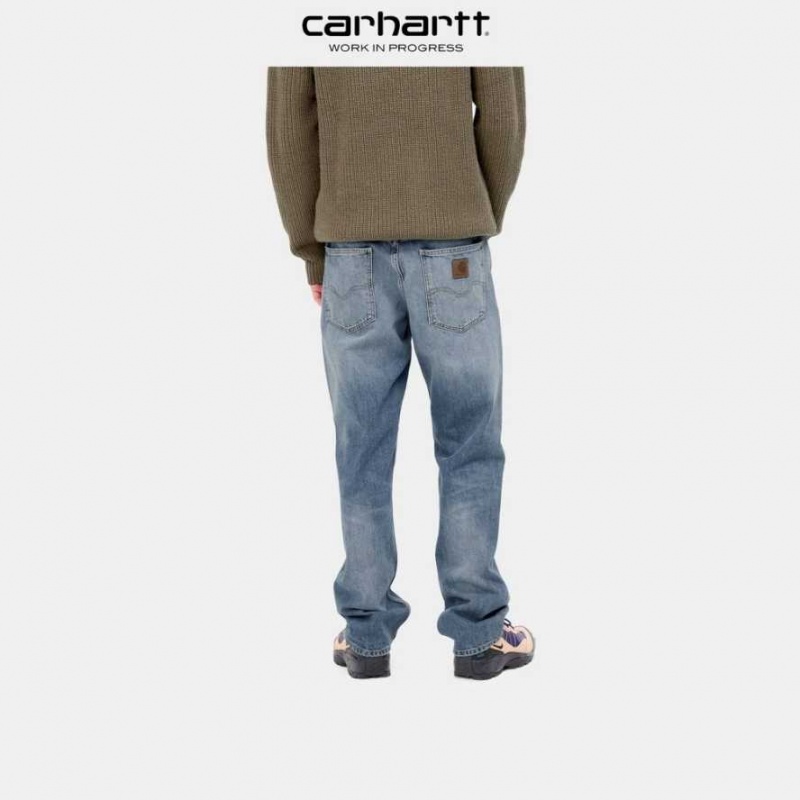 Bleu Carhartt Wip Marlow Pant - Danmark TYG-9560160