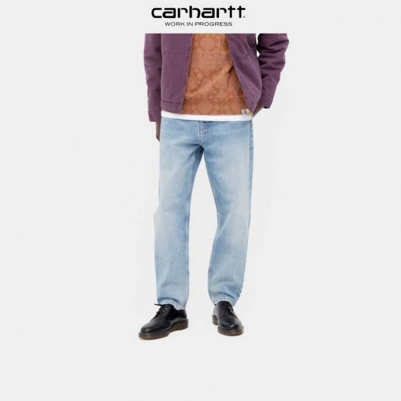 Bleu Carhartt Wip Newel Pant - Danmark LZF-5837813