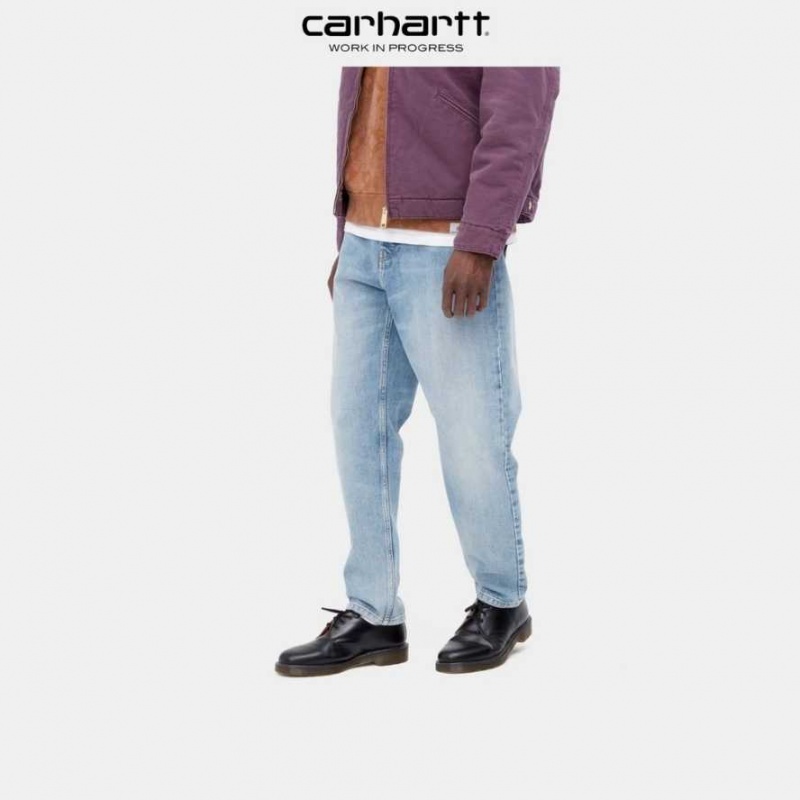 Bleu Carhartt Wip Newel Pant - Danmark LZF-5837813