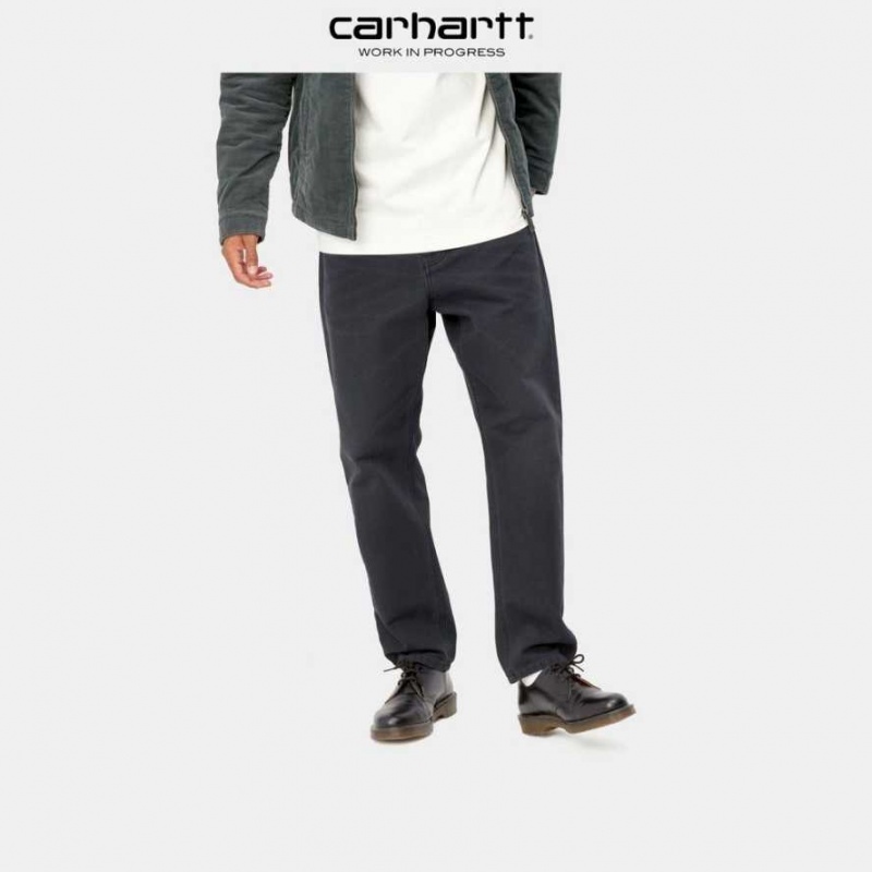 Soot (aged canvas) Carhartt Wip Newel Pant Soot (aged - Danmark QDQ-7214112