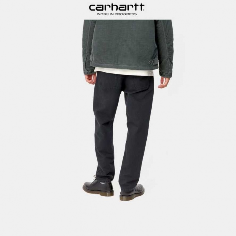 Soot (aged canvas) Carhartt Wip Newel Pant Soot (aged - Danmark QDQ-7214112