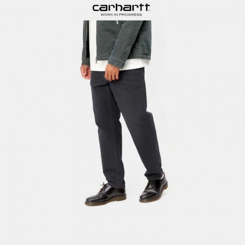 Soot (aged canvas) Carhartt Wip Newel Pant Soot (aged - Danmark QDQ-7214112