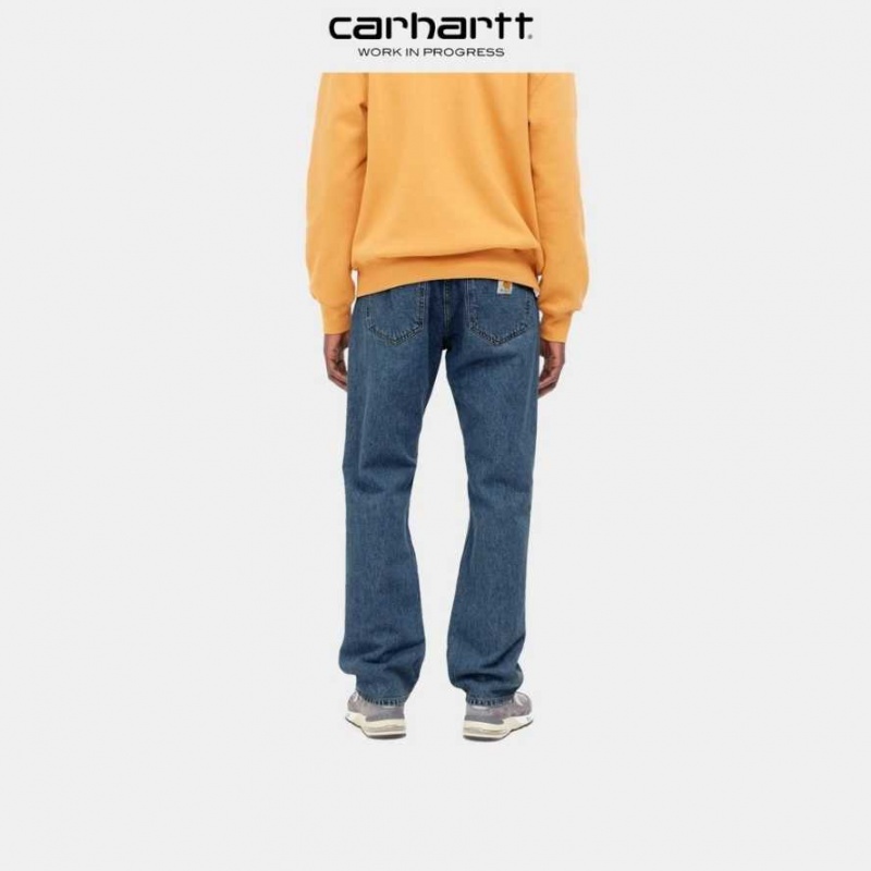 Bleu Carhartt Wip Nolan Pant - Danmark PIU-0353159