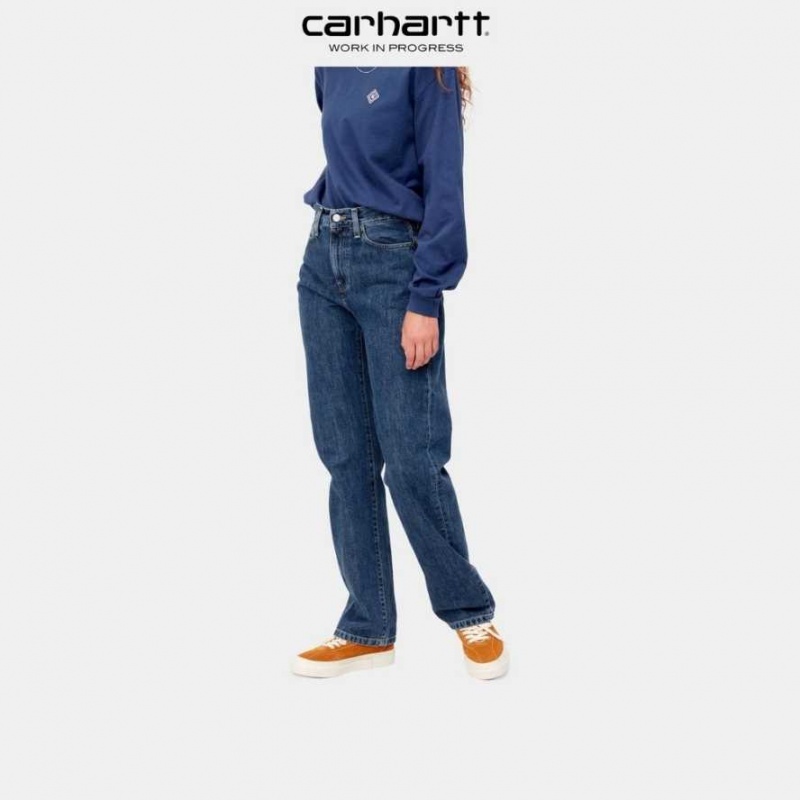 Bleu Carhartt Wip Noxon Pant - Danmark ONN-1279375