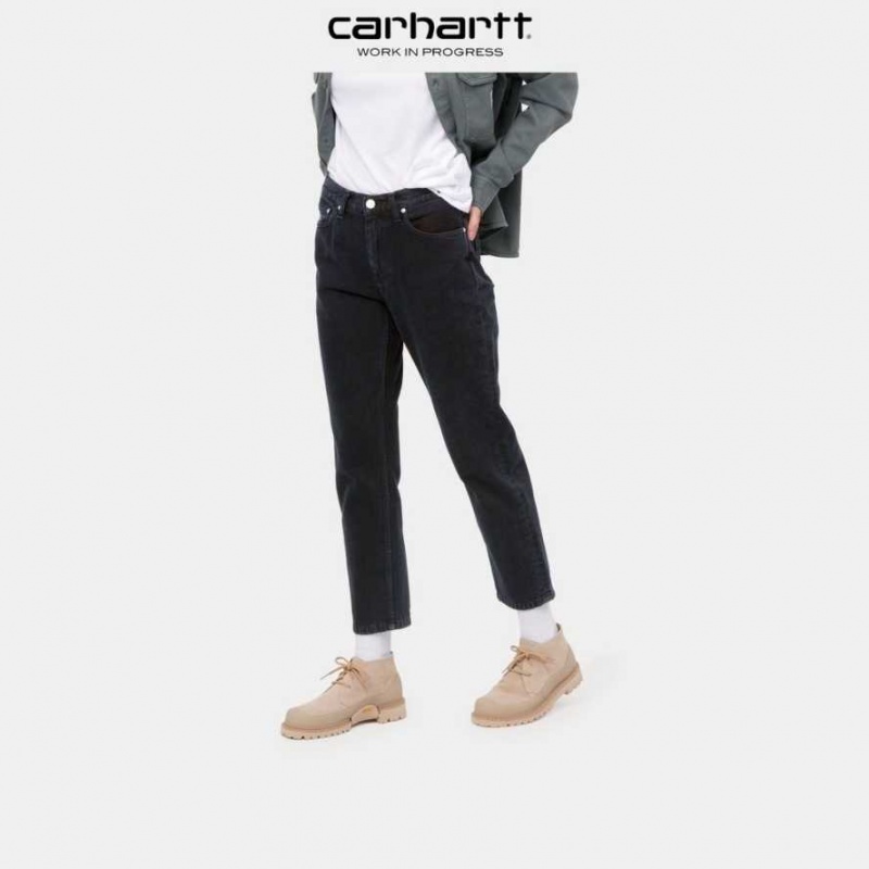 Bleu Carhartt Wip Page Carrot Ankle Pant - Danmark KIV-5575379