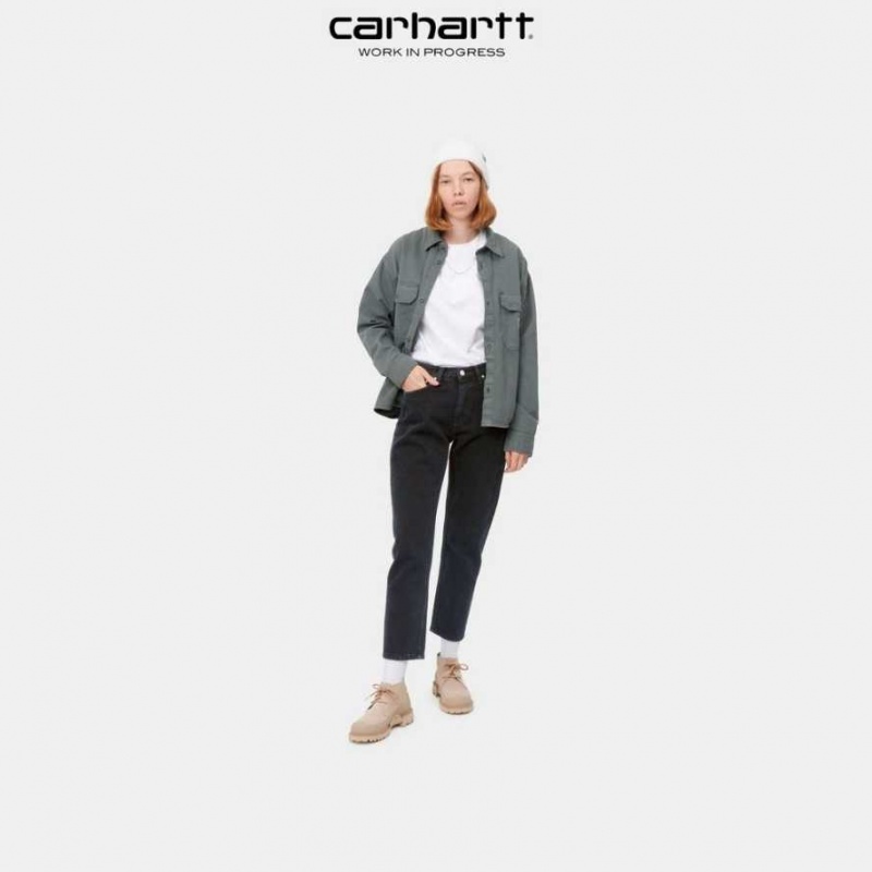 Bleu Carhartt Wip Page Carrot Ankle Pant - Danmark KIV-5575379