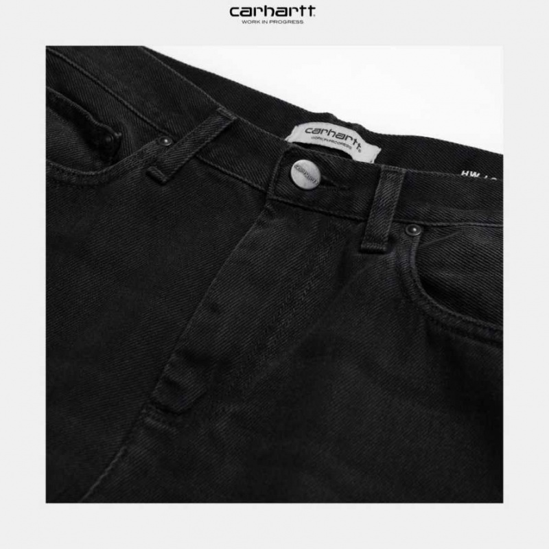 Noir Carhartt Wip Page Carrot Ankle Pant - Danmark XCD-8001392