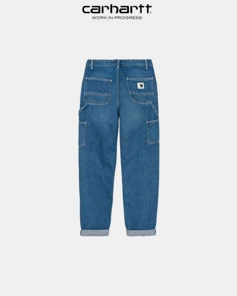 Bleu Carhartt Wip Pierce Pant - Denim - Danmark BDW-0947496