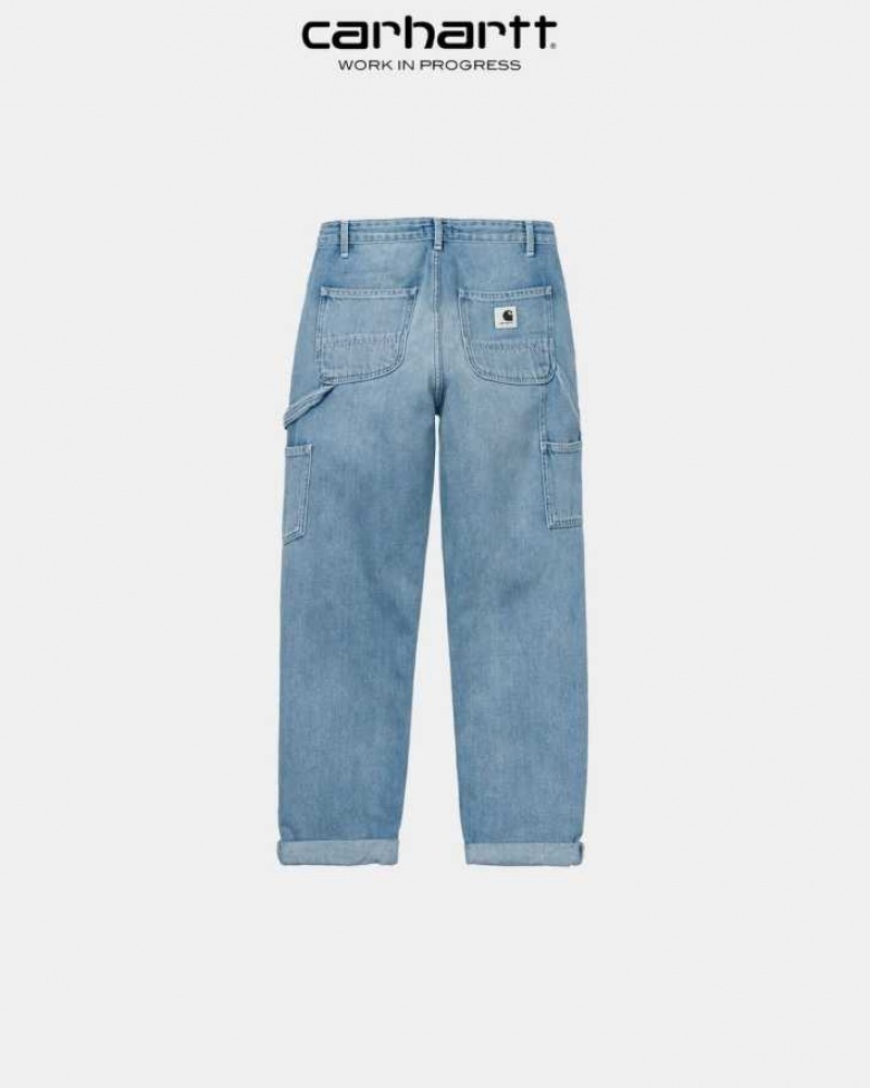 Bleu Carhartt Wip Pierce Pant - Denim - Danmark AJZ-1745532