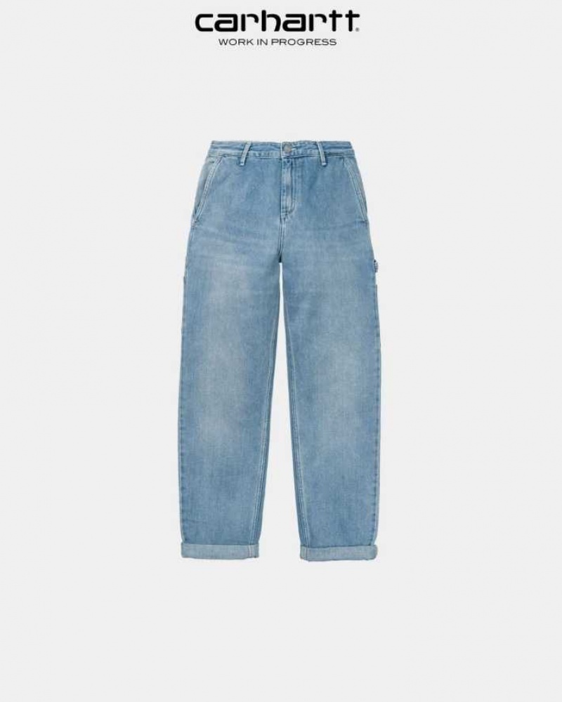 Bleu Carhartt Wip Pierce Pant - Denim - Danmark AJZ-1745532