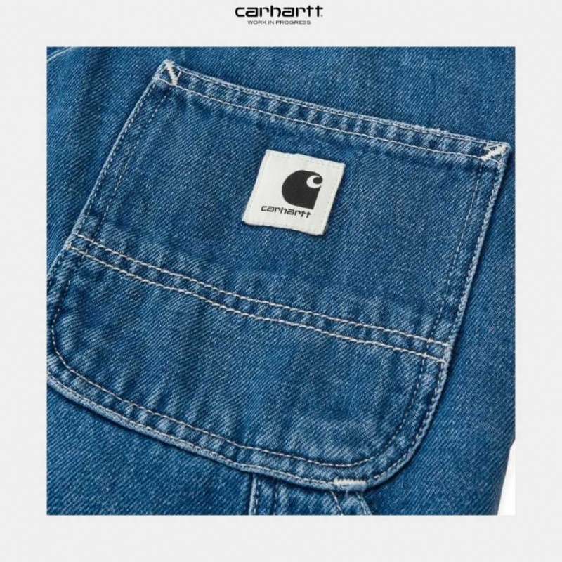 Bleu Carhartt Wip Pierce Pant - Denim - Danmark BDW-0947496